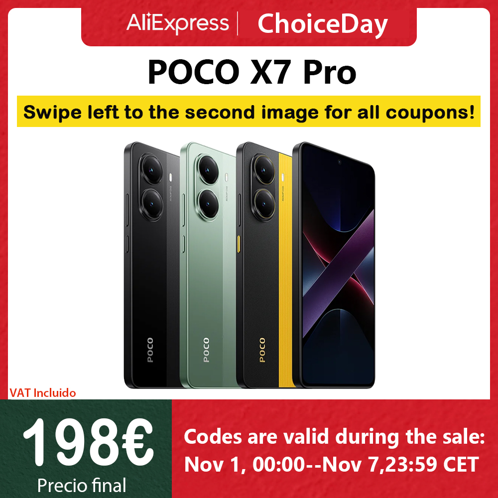 POCO X7 Pro 5G Smartphone 120Hz AMOLED 90W charge 256GB 6000mAh téléphone avec caméra bon marché 108MP + livraison rapide avec ue
