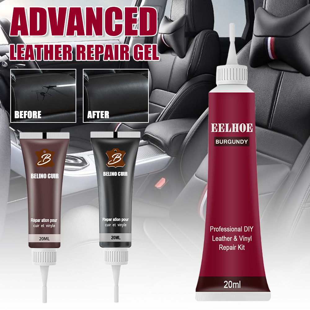 Nieuwe lederen afwerking autoleer reparatiegel autostoel gel leer aanvullende opknappen crème verf voor auto-onderhoudspasta