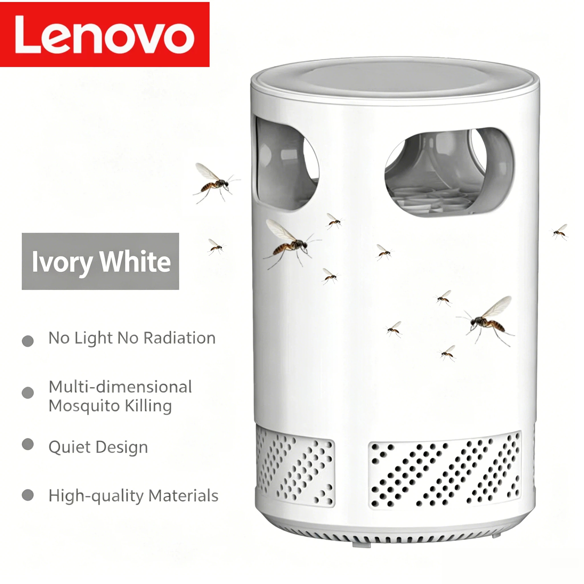 Лампа-ловушка для комаров Lenovo с USB-питанием, электрическая ловушка для насекомых для дома и улицы, уничтожитель комаров