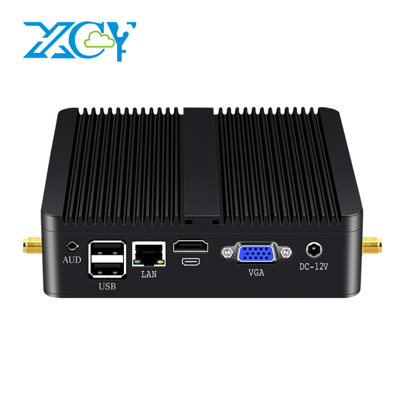 XCY Mini Pc sin ventilador Intel ordenador Core i5 4200U i3 5005U Gigabit Ethernet Win 10 Linux cliente delgado Minipc de escritorio Micro Nuc PC