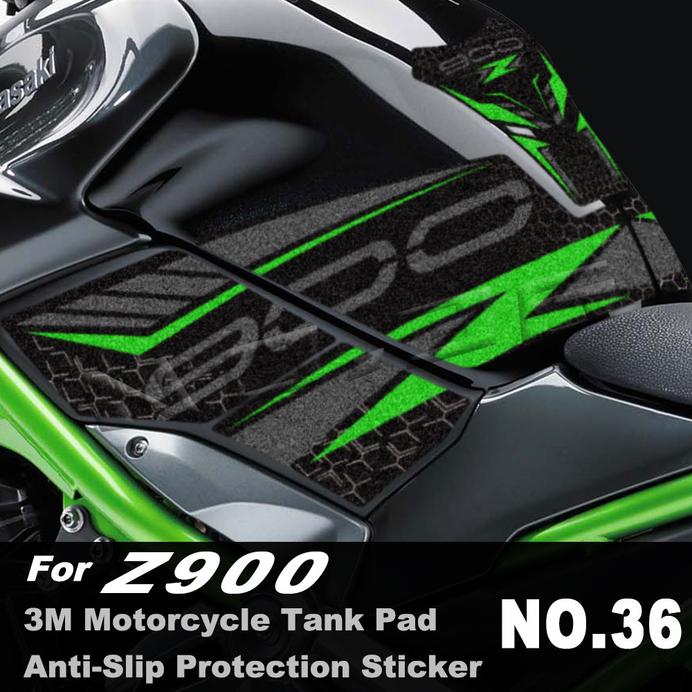 Para Z900 z900 2017-23 3M motocicleta antideslizante almohadilla de depósito pegatina rodilla agarre protección calcomanía accesorios impermeables