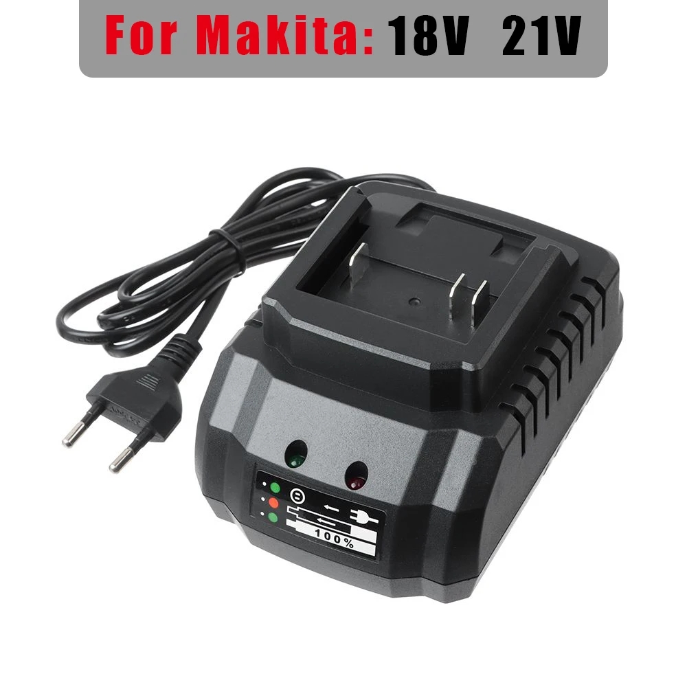 Reemplazo del cargador de batería para Makita modelo 18V 21V Li-ion BL1415 BL1420 BL1815 BL1830 BL1840 BL1860 amoladora de taladro eléctrico