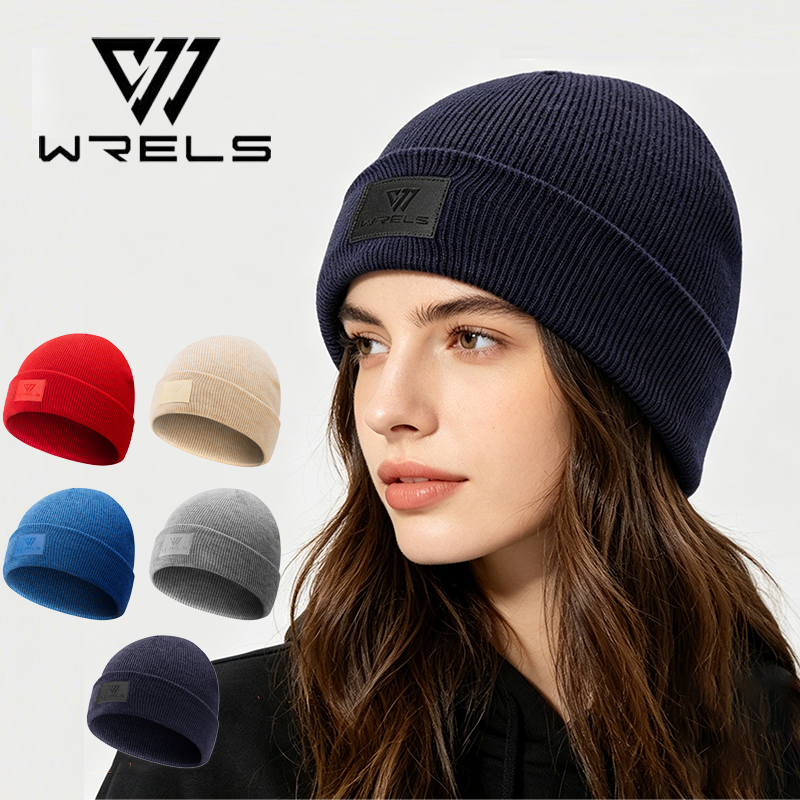 WRELS Gorro de Lã Merino 100% Quente para Inverno Unissex Casual Respirável Leve Térmico