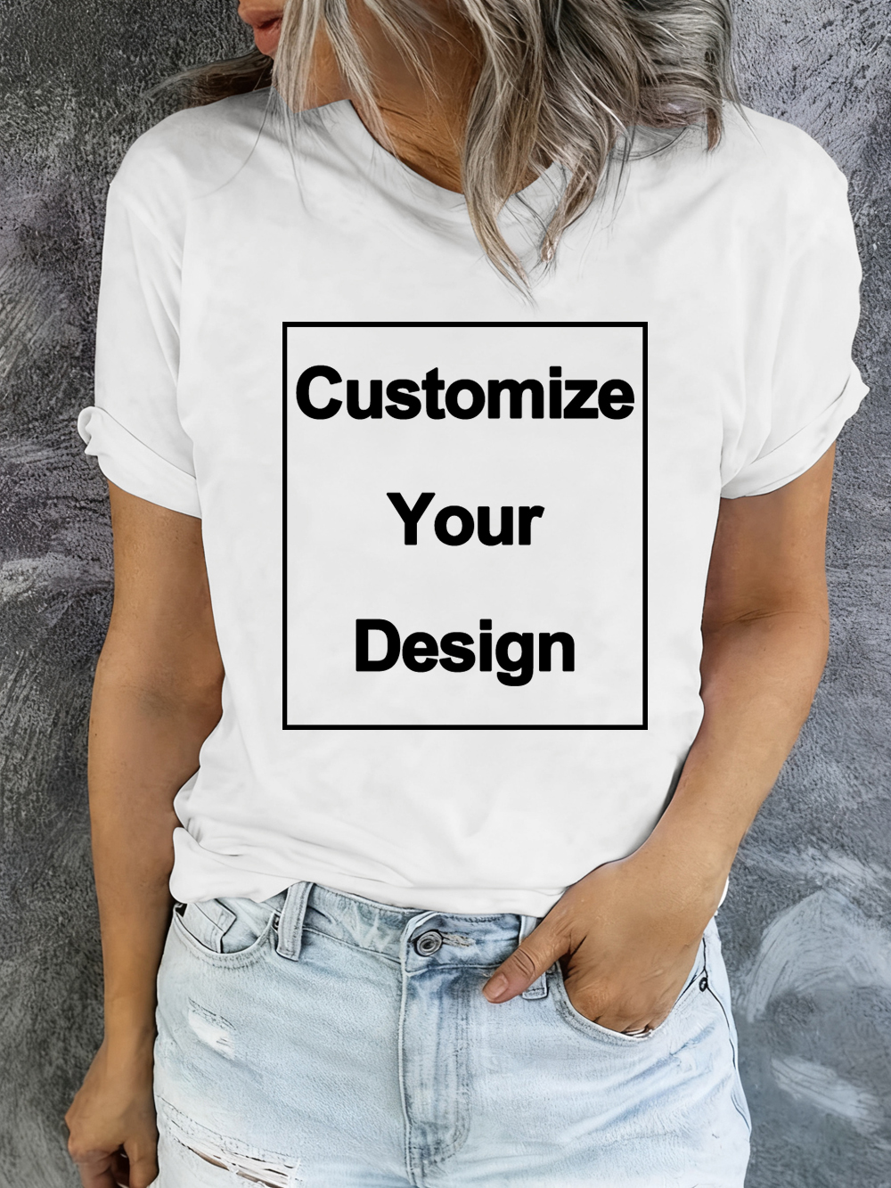 T-Shirt Estive Personalizzate da Donna con Logo/Grafica Fai-da-Te, Magliette Basiche Multicolore, T-Shirt Larghe con Collo Tondo e Maniche Corte, Abbigliamento Casual Femminile