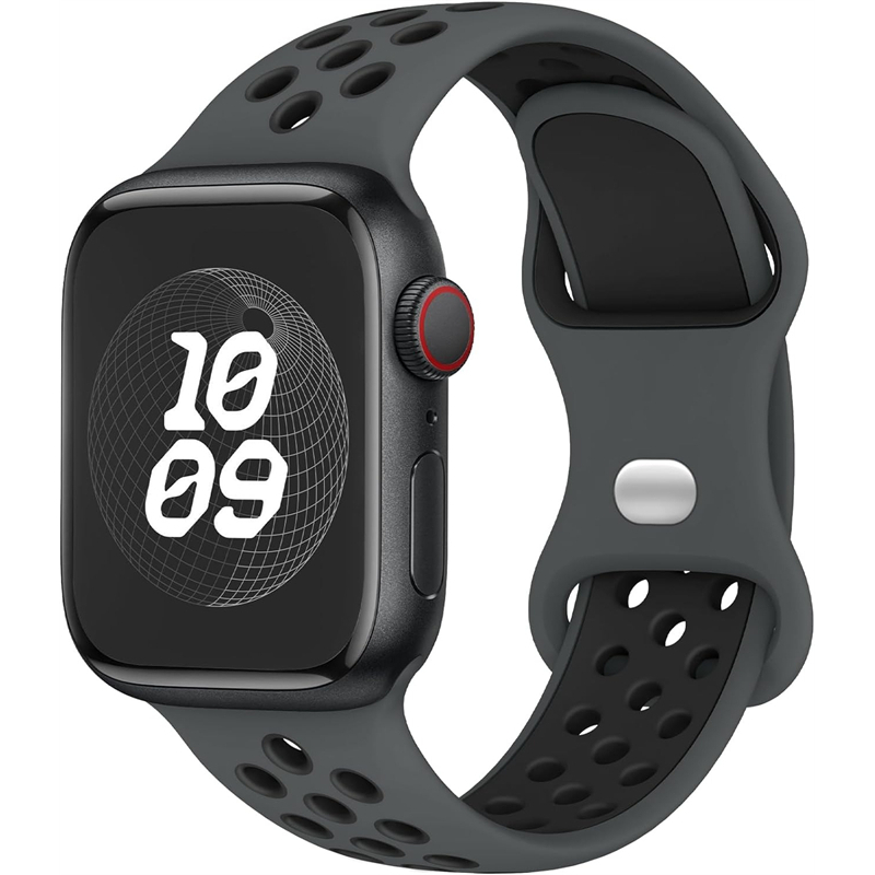 Silicone Watch Strap For Apple watch 44MM/45MM/46MM 49MM/38MM/40/41MM Sports Rubber Band Iwatch Series Ultra 11 10 9 8 7 6 SE 5