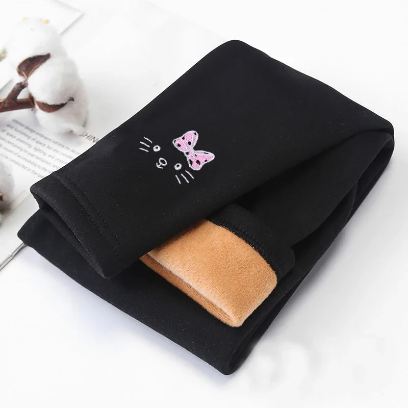 ใหม่แฟชั่น Four Seasons เด็กผู้หญิงกางเกงเด็กกางเกงขายาวผ้าฝ้ายกํามะหยี่เอว WARM Legging 2-8 ปีหญิงกางเกง