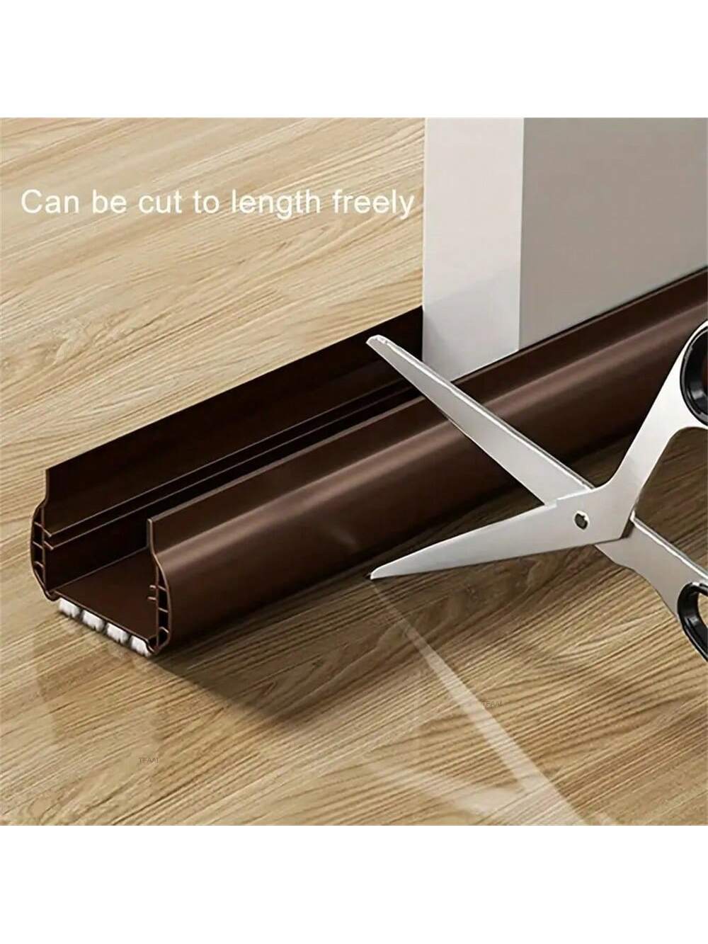 1 silent door sealing strip with brush, windproof, dustproof, insect proof, thickened PVC door seam windproof strip