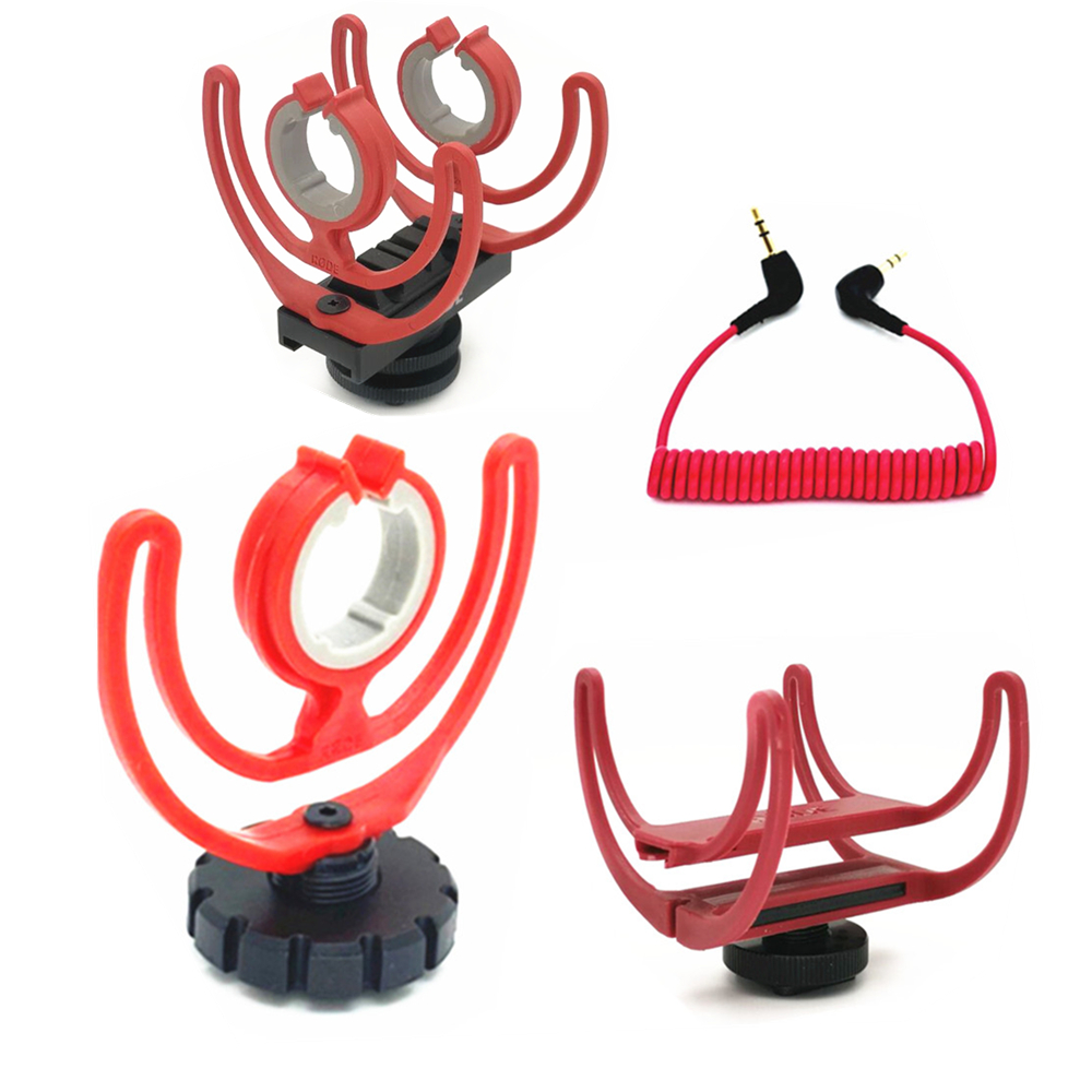 Pince de Microphone à chaussure froide, support de trépied, adaptateur antichoc pour Rode VideoMicro Videomic Go II GOII NTG BOYA BY-MM1