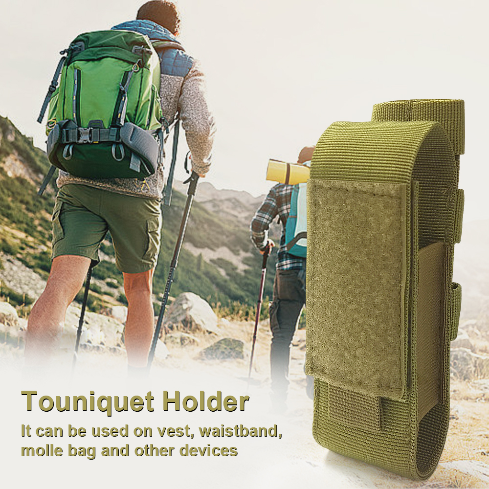 Tourniquet Bolsa Titular MOLLE Nylon para Tesoura De Trauma EMT Saco De Armazenamento EDC Cinto Lanterna Coldre Tesoura Médica