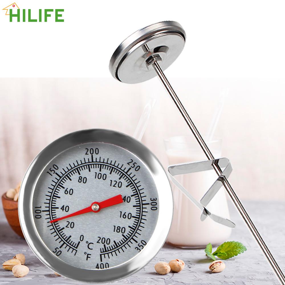 Sonde thermomètre outils de cuisine compteur de température de cuisson 0 ~ 200 ℃   Jauge à viande pour café au lait, en acier inoxydable