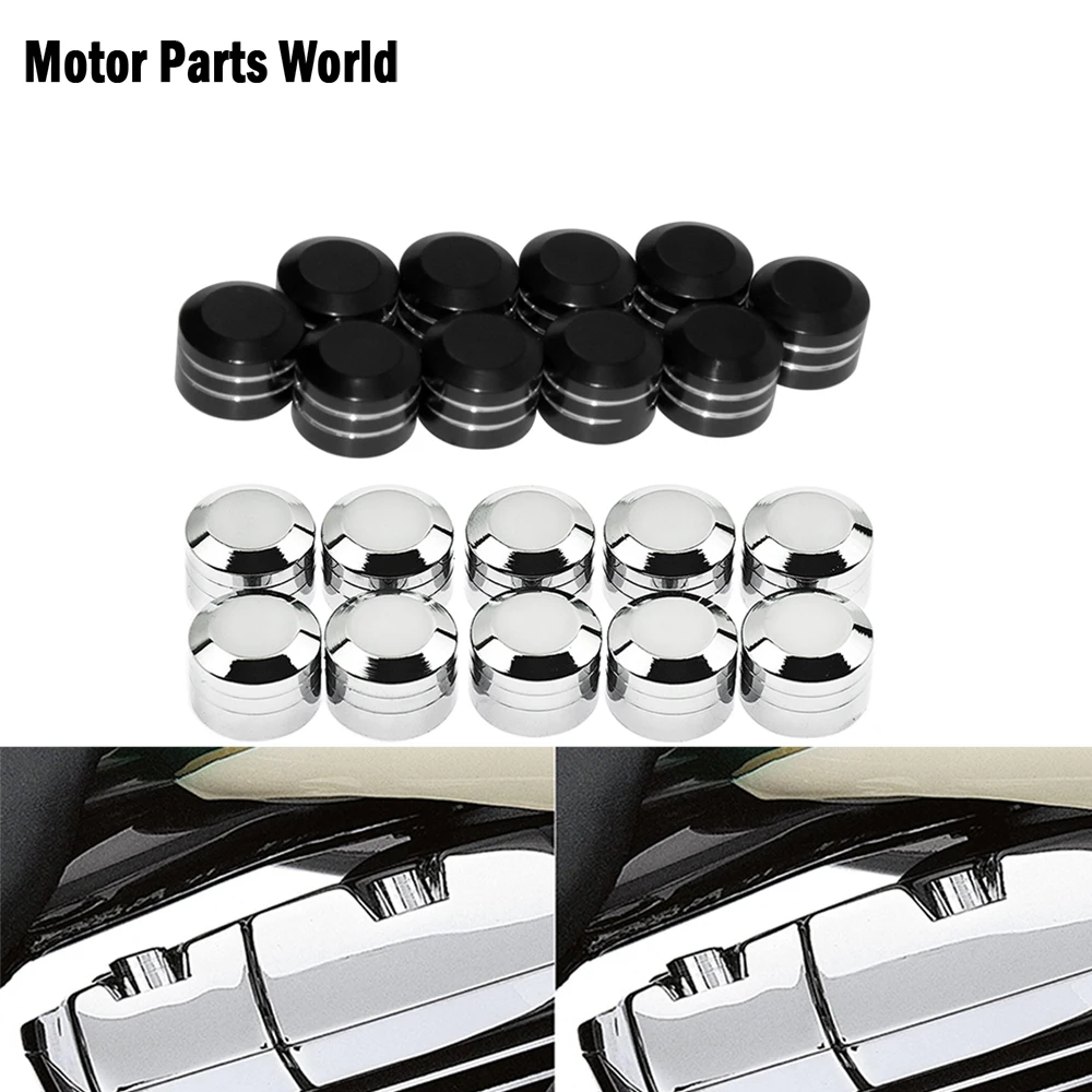 10szt Motocykl CNC Schrauben Wewnętrzna śruba Hoel Śruba Pokrywa Cap 9mm Śruba Głowica Schrauben Do Harley Twin Cam Softail Touring Dyna