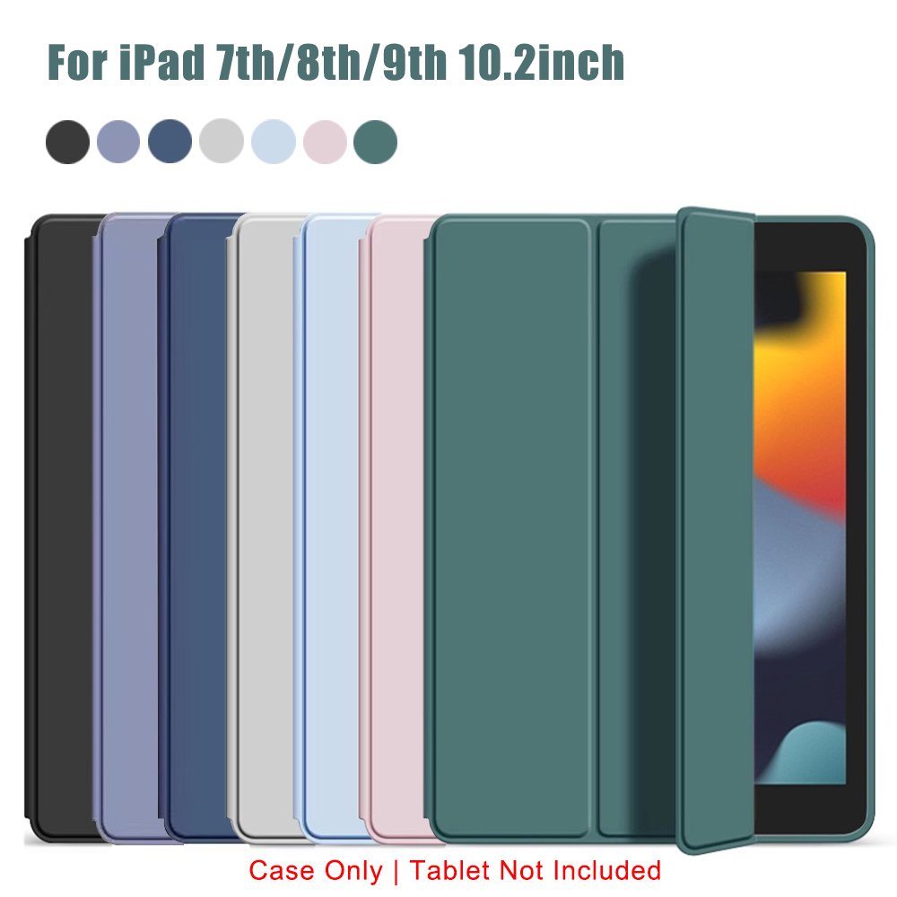 Étui à rabat pliable pour iPad 7e 8e 9e génération 10.2 pouces 7/8/9 A2198 A2604 A2270 A2430, housse de protection en cuir PU avec support magnétique