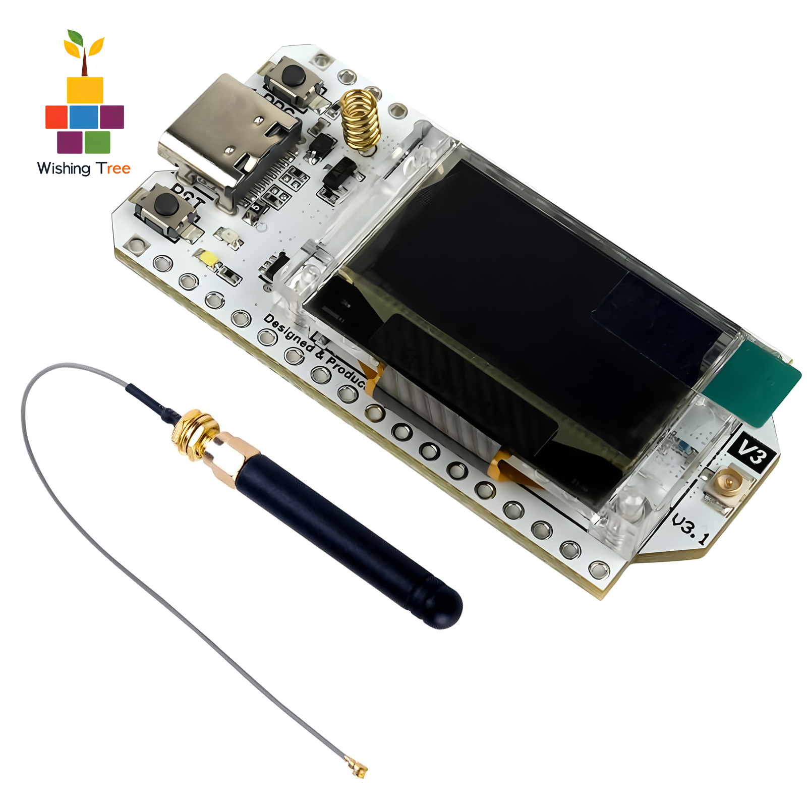 Heltec LoRa32 V3 868MHz/915MHz บอร์ดพัฒนา SX1262 0.96 "OLED WiFi BLE LoRa Kit สําหรับ IoT & Meshtastic
