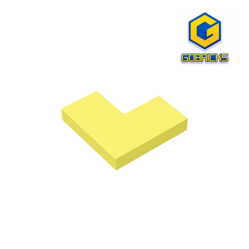 Gobrick GDS-567 Tile 2X2 Sudut Kompatibel dengan Lego 14719 Lembar Teknis Blok Bangunan DIY Anak-anak