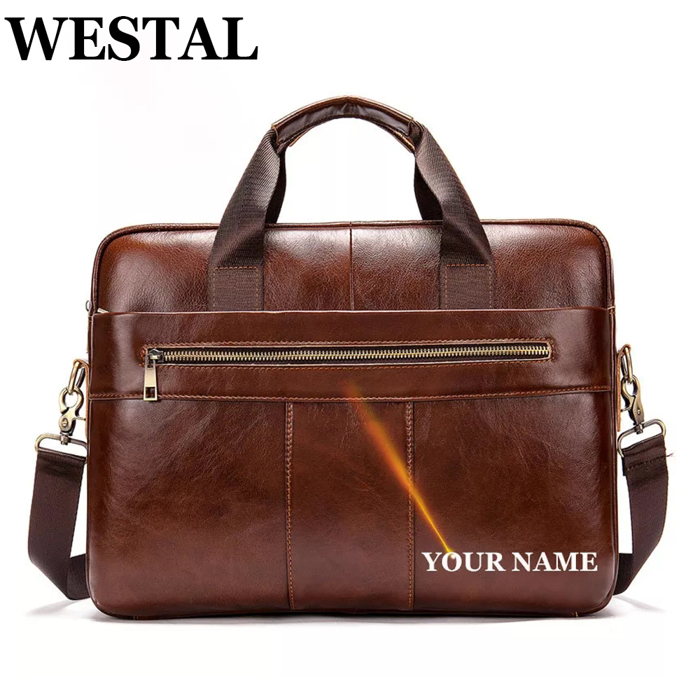 Сумка-портфель WESTAL Мужская, для ноутбука, офисная, деловая, 8523
