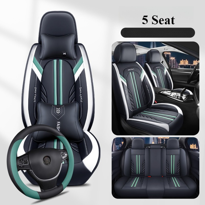 Housse de siège de voiture à couverture complète, Support lombaire 3D, pour TOYOTA Auris Avensis Crown 4runner Harrier FJ Cruiser Mark X, accessoires de voiture