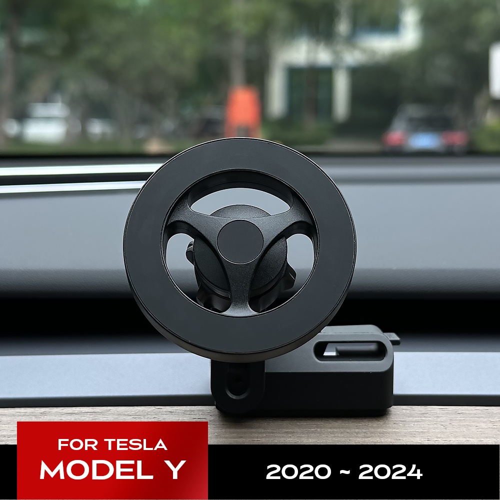 Para tesla modelo y 2024 2023 2022 suporte magnético forte do telefone para iphone 15 14 13 12 pro max com design exclusivo base de saída de ar