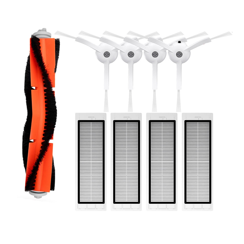 CHAUD! Filtre pour aspirateur Robot Xiaomi Mi 1/1S SDJQR01RR SDJQR02RR SDJQR03RR Roborock E3, S4, S4 Max, S5, brosse latérale principale
