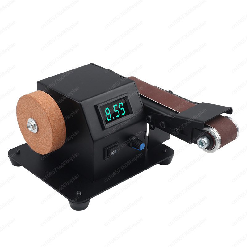 Haushalt Miniatur Schleifband Mini elektrische Poliermaschine Messerschärfer Desktop Schleifpapier Schleifmaschine