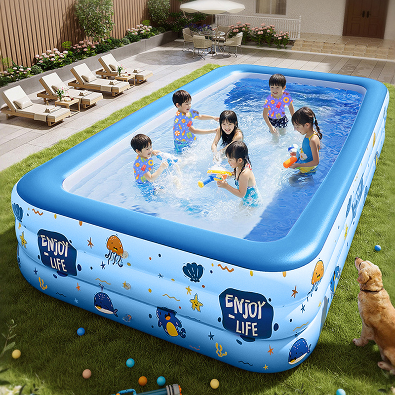 Kolam Renang Tiup Ukuran Besar Dalam Ruangan Luar Ruangan Kolam Lipat Keluarga Dewasa Pesta Bayi Kolam Renang Dapat Dilepas untuk Anak-anak