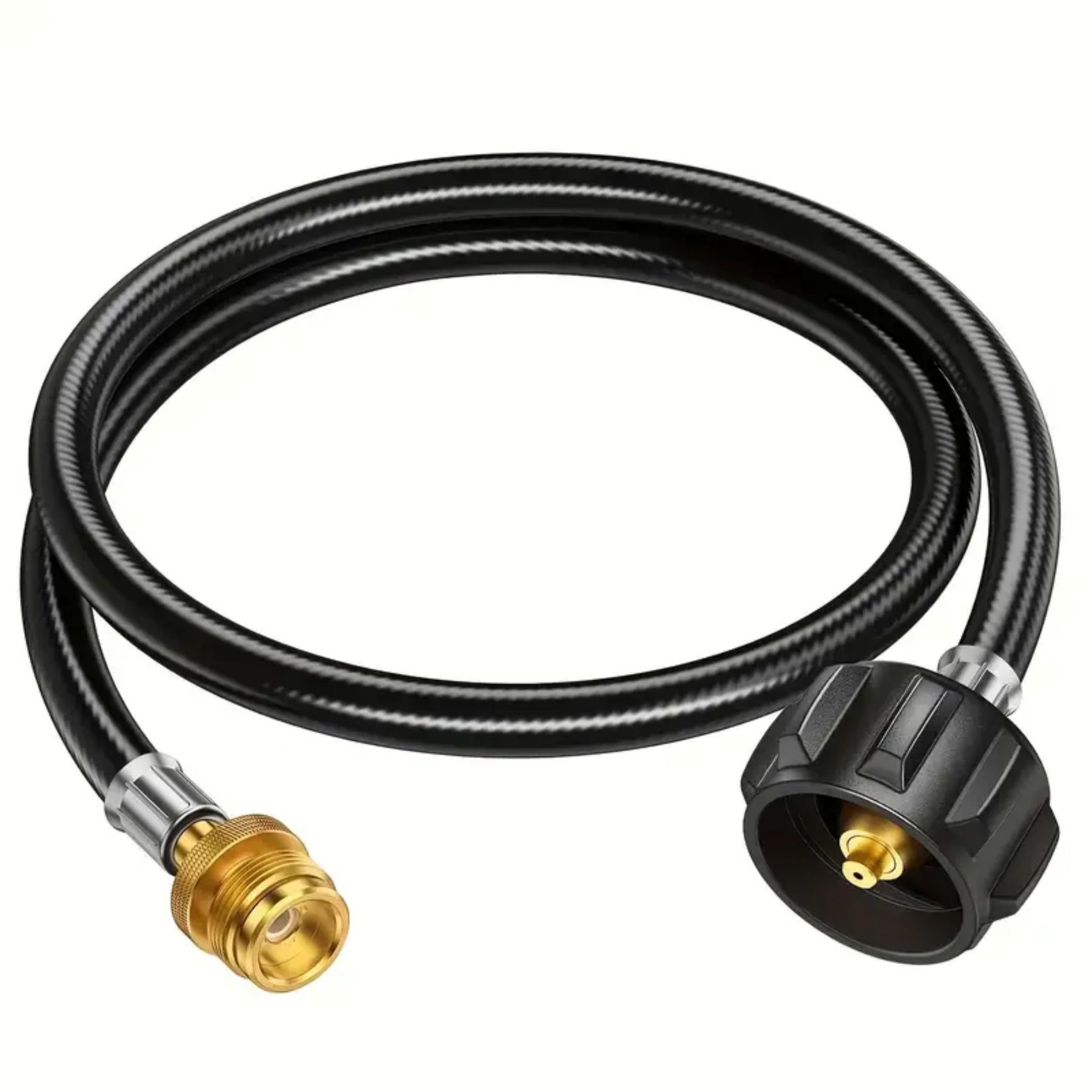 Adaptor selang tangki propana 4FT, Adapter selang propana Hose1LB sampai 40 LB, Adapter selang propana, pemanggang barbekyu, aksesoris barbekyu