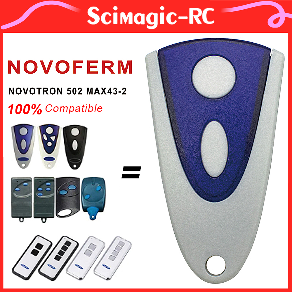NOVOTRON 502 MAX43-2 504 MAX43-4 512 MIX 43-2 Garage Door Remote Control For MTR43-2 MCHS43-2 MNHS433-02 MNHS433-04