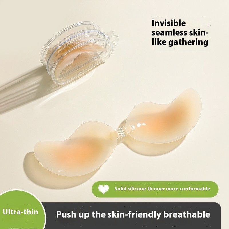 Silikon Kleber Bh Frauen Push-Up Lift Klebrige Brust Aufkleber Hochzeit Unsichtbare Nippel Abdeckungen Sommer Große Brust Sammeln Unterstützung