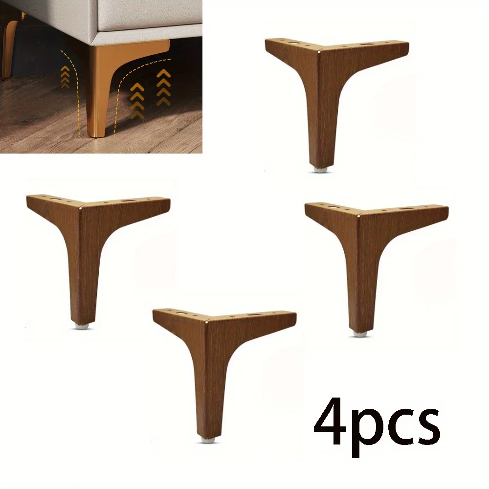 Pernas de mesa de centro de metal estilo chinês, 4 unidades, 10cm, móveis, sofá, cama, cadeira, cômoda, armário de banheiro, pés de substituição