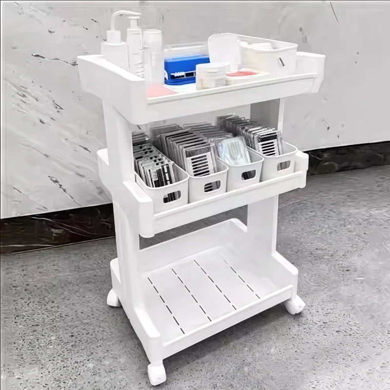 Almacenamiento de peluquería, carrito estético profesional, ruedas, bandeja de salón de belleza, equipo de salón, muebles comerciales