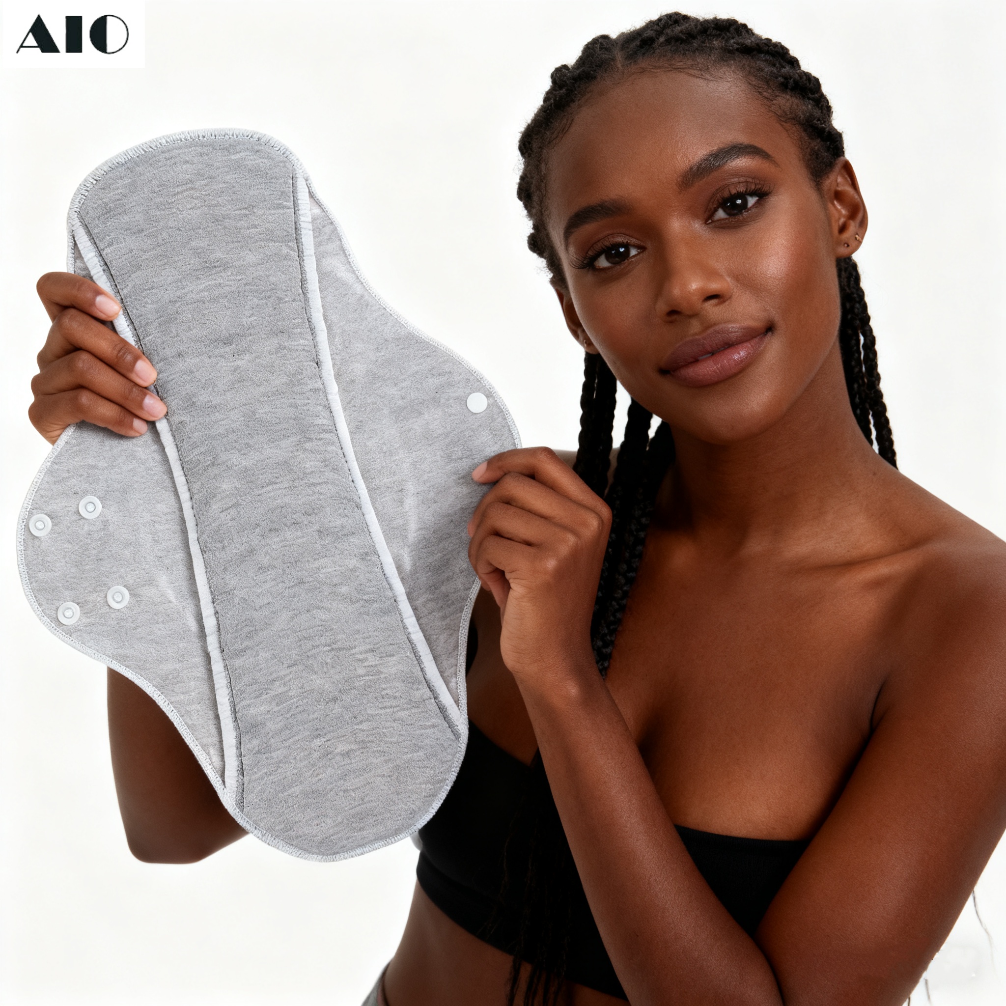 AIO Absorbencias grandes y lavables para incontinencia de grafeno, forro de bragas de algodón, compresas menstruales de flujo intenso, tampones de tela, compresas sanitarias urinarios