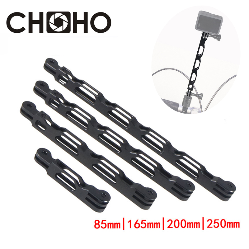 Para accesorios Gopro, poste de extensión de aleación CNC, montaje de aluminio, brazo para casco, palo de Selfie para Go Pro13 Insta360 DJI, cámara de acción