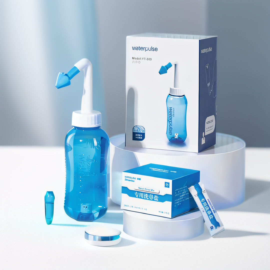 Waterpulse irrigador nasal 300ml 500ml garrafa de enxágue nasal limpador de lavagem nasal protetor de nariz evitar rinite alérgica manual