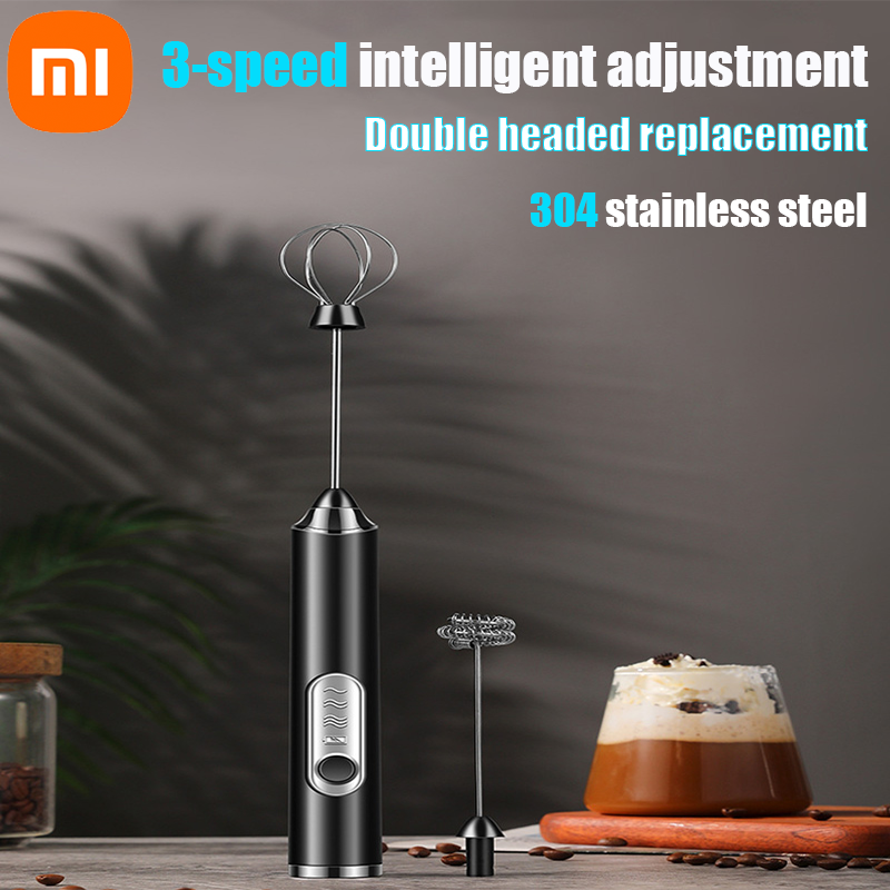 Электрический вспениватель молока XIAOMI, мини-ручной беспроводной, мощный, USB перезаряжаемый, удобный, для взбивания молока, кофе, кухонные венчики