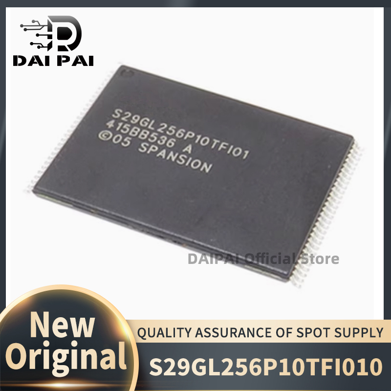 (10 unids/lote) 100% nuevo original S29GL256P10TFI01 S29GL256P10TF101 S29GL256P10TFI0I S29GL256 SMD TSOP-56 Chipset de memoria flash