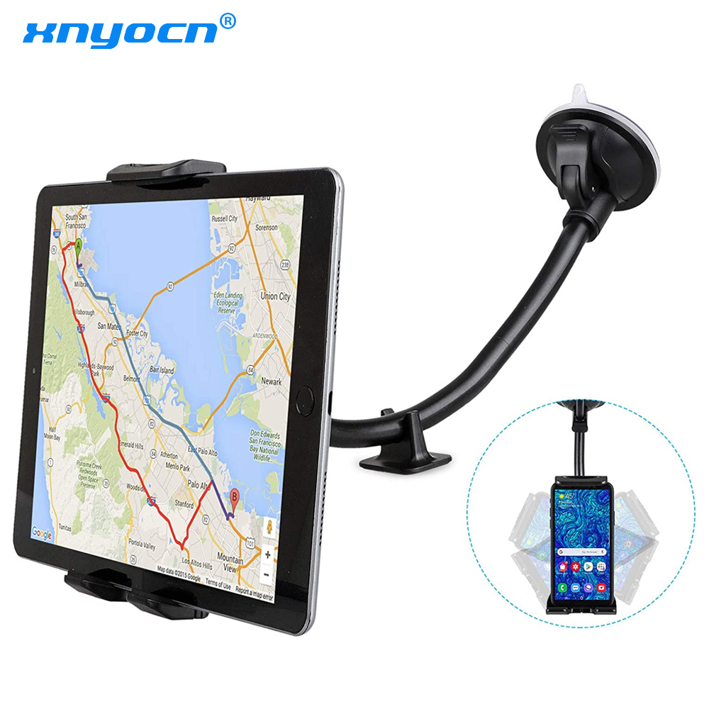 Suporte para tablet de carro, braço longo, ventosa, montagem para ipad pro air 4-13 '', xiaomi, tablet, suv, caminhão, veículo, elevador, janela de para-brisa