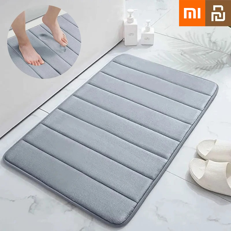 Xiaomi Youpin Супер впитывающий коврик для ванной Нескользящие коврики Ковры для ванной комнаты Мягкий напольный коврик из пены с эффектом памяти Спальня Туалет Пол Душевой коврик
