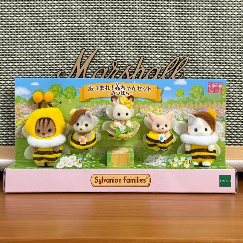Новый ограниченный членство в Японии, оригинальный набор маскировки Sylvanian Families Bee, фигурка, модель куклы, коллекция, детские подарки на день рождения