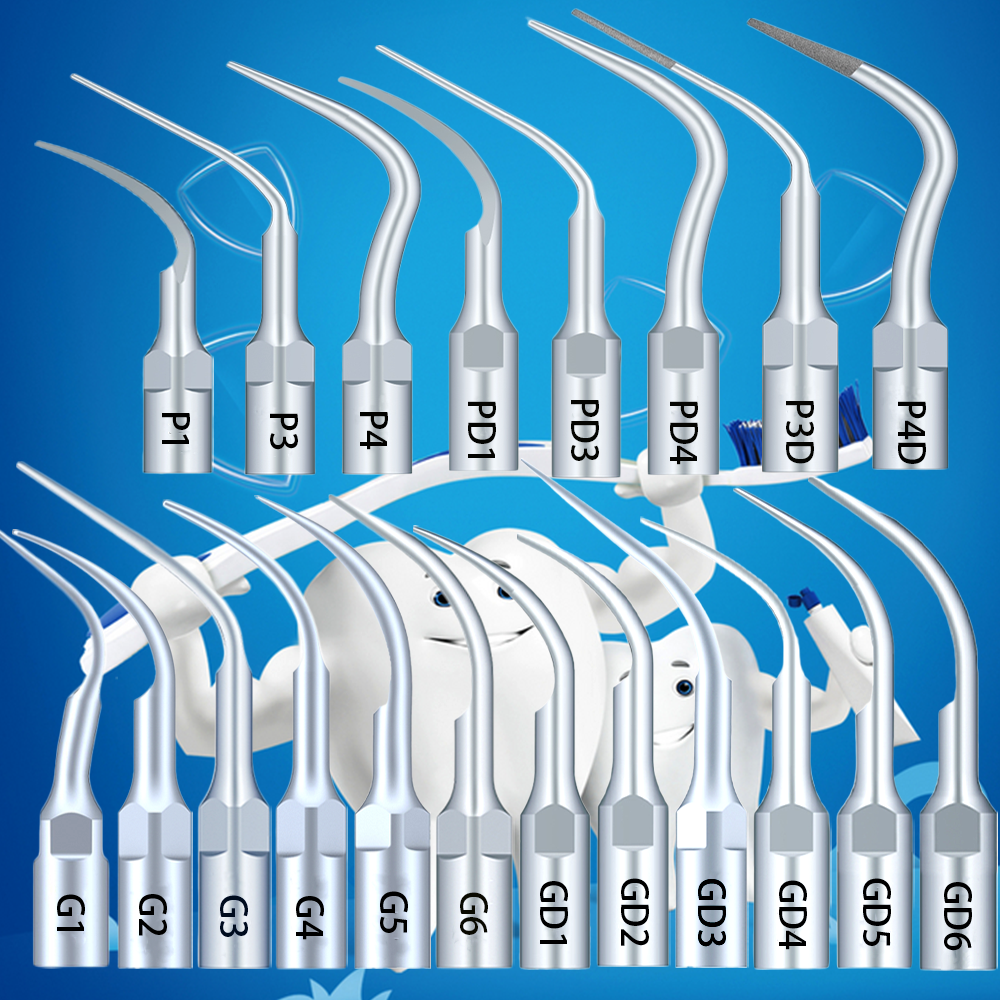 5Pcs Dental Ultrassonic Scaler Tips Fit for EMS Woodpecker DTE Satelec NSK Scaling Periodontic Endodontic Surgical Equipment