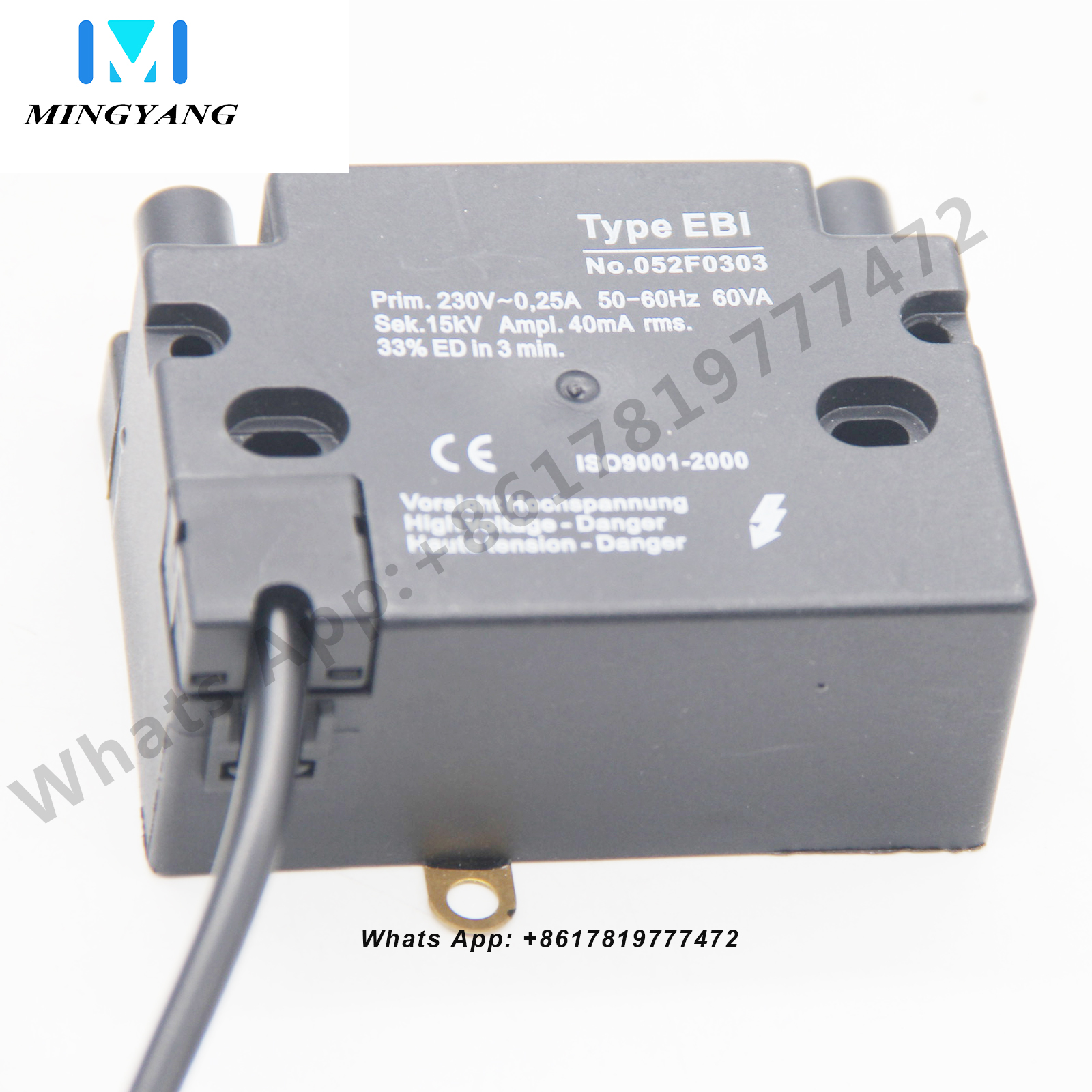 Transformador de encendido de un solo electrodo, encendedor de quemador de Gas, transformador de alto voltaje, salida de un solo electrodo para Gas licuado