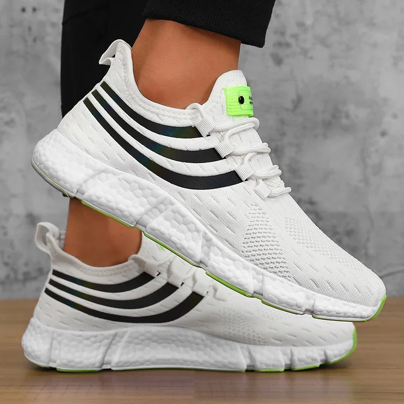 Męskie sneakersy wygodne oddychające buty na platformie letnie męskie buty do biegania oddychające wygodne modne buty do chodzenia