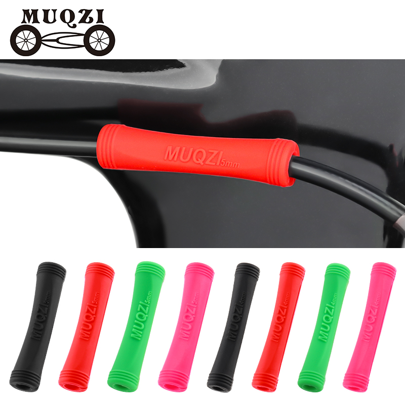 MUQZI 4/8 Uds Protector de Cable de bicicleta marco de línea de cambio de freno funda protectora MTB bicicleta de piñón fijo Universal