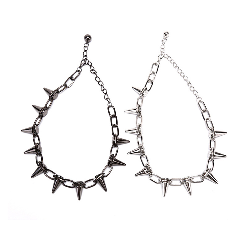 PESENAR Novos Rebites Gargantilhas Punk Goth Feito à Mão CCB Material Gargantilha Colar Spike Rivet Colar Rock Gótico Gargantilhas