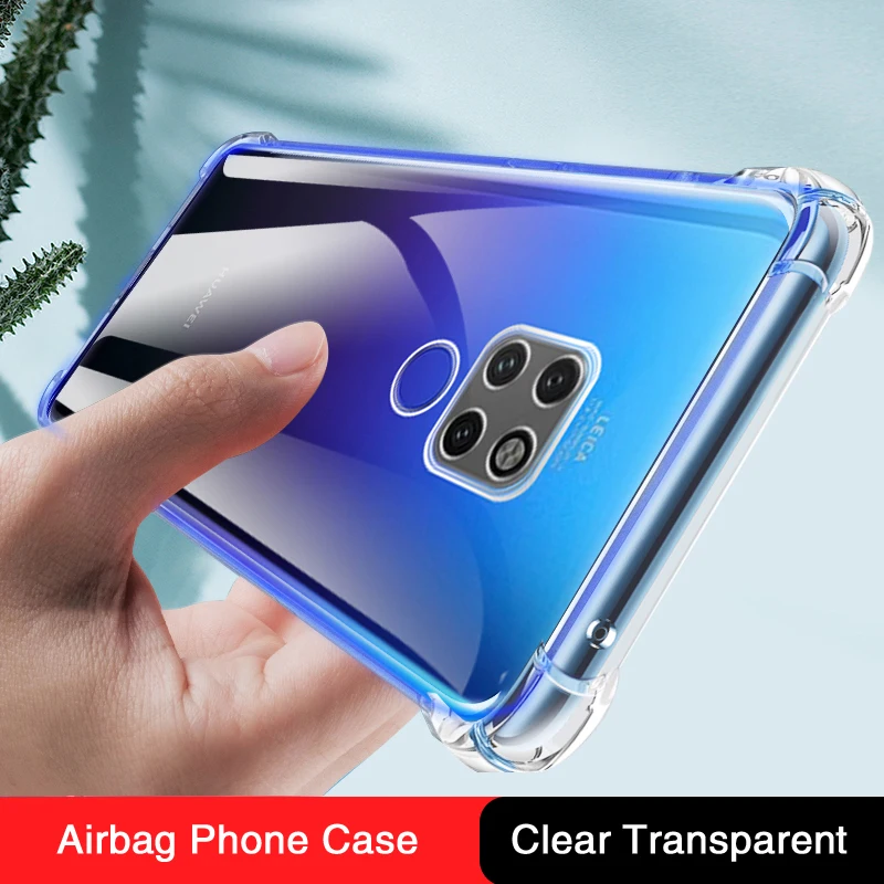 นุ่มหรูหราสําหรับHuawei Mate20 Mate 20 Pro Lite X 20Pro 20 Lite 20X 5GถุงลมนิรภัยกันกระแทกซิลิโคนปกหลังSlim Funda