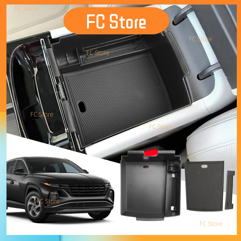 Untuk Hyundai untuk Tucson NX 2025 2026 Kotak Penyimpanan Sandaran Tangan Pusat Mobil Kontainer Kontrol Pusat Otomatis untuk Aksesori Tucson 2025