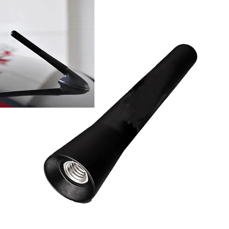 Soporte de techo de Radio fuerte FM AM DAB negro, 6,5 cm de longitud, Auto Universal con tornillos, antena de coche, Mini accesorios cortos para vehículos