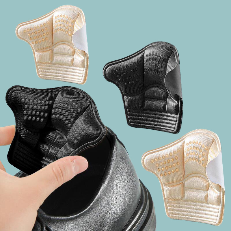 Plantillas de tacón suaves, cojines para aliviar el dolor, inserciones antidesgaste ajustables de tamaño para zapatillas, mocasines y tacones altos, 2 uds.