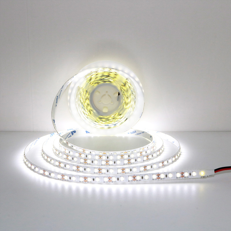 Tira Flexible de luces LED para el hogar, barra de lámpara suave impermeable, 24V, 12V, 2835, 120LED/m, color rosa, rojo, azul hielo, verde, dorado, amarillo y naranja