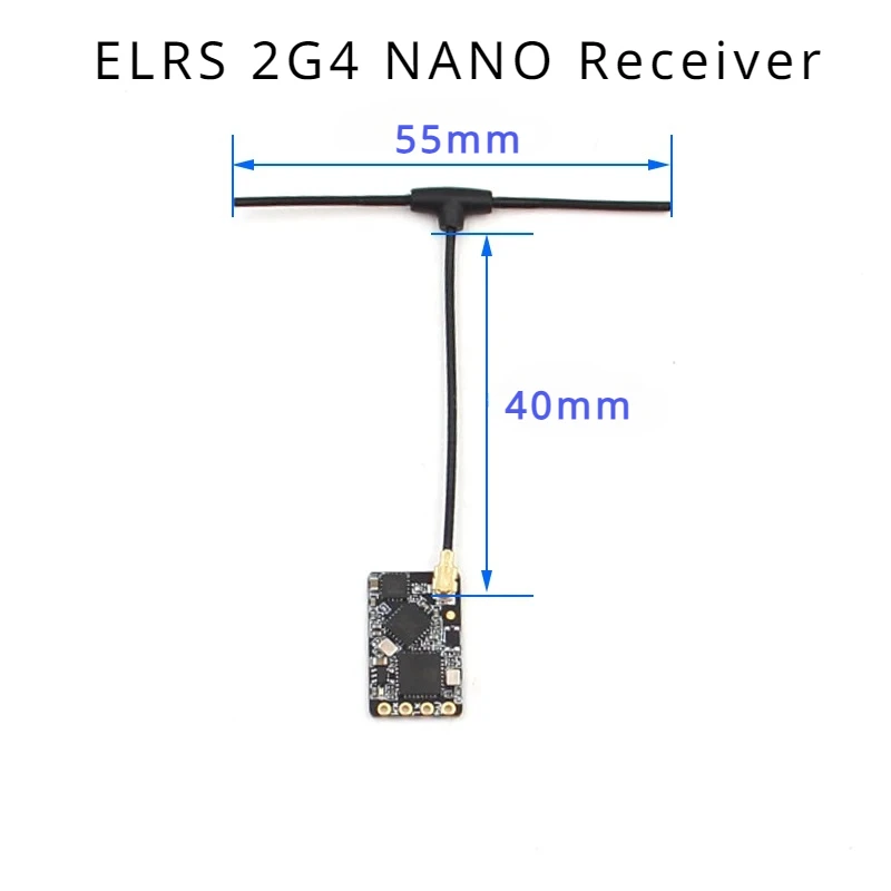ELRS 2.4GHz NANO ExpressLRS Long Range ELRS Receiver BETAFPV NANO 2400 RX For RC FPV Long Range Racing Drone Quadcopter Airplane