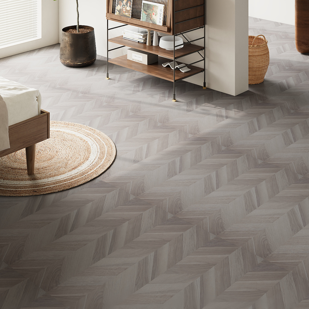 【Breeins】36Pcs Chevron Self-Adhesive PVC Flooring Planks Home Decoration DIY