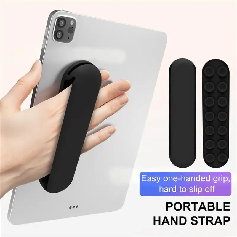 1 support de tablette et de téléphone portable avec sangle de bras – Sangle de poignet antidérapante, compatible avec iPhone, iPad et appareils Android